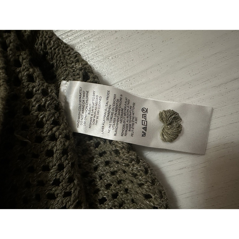 ANTHROPOLOGIE Maeve Sz M Green Knit Sweater - Picture 7 of 9